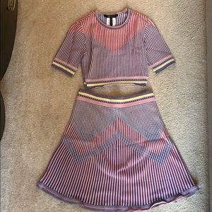 BCBGMaxAzria Crop Top and skirt